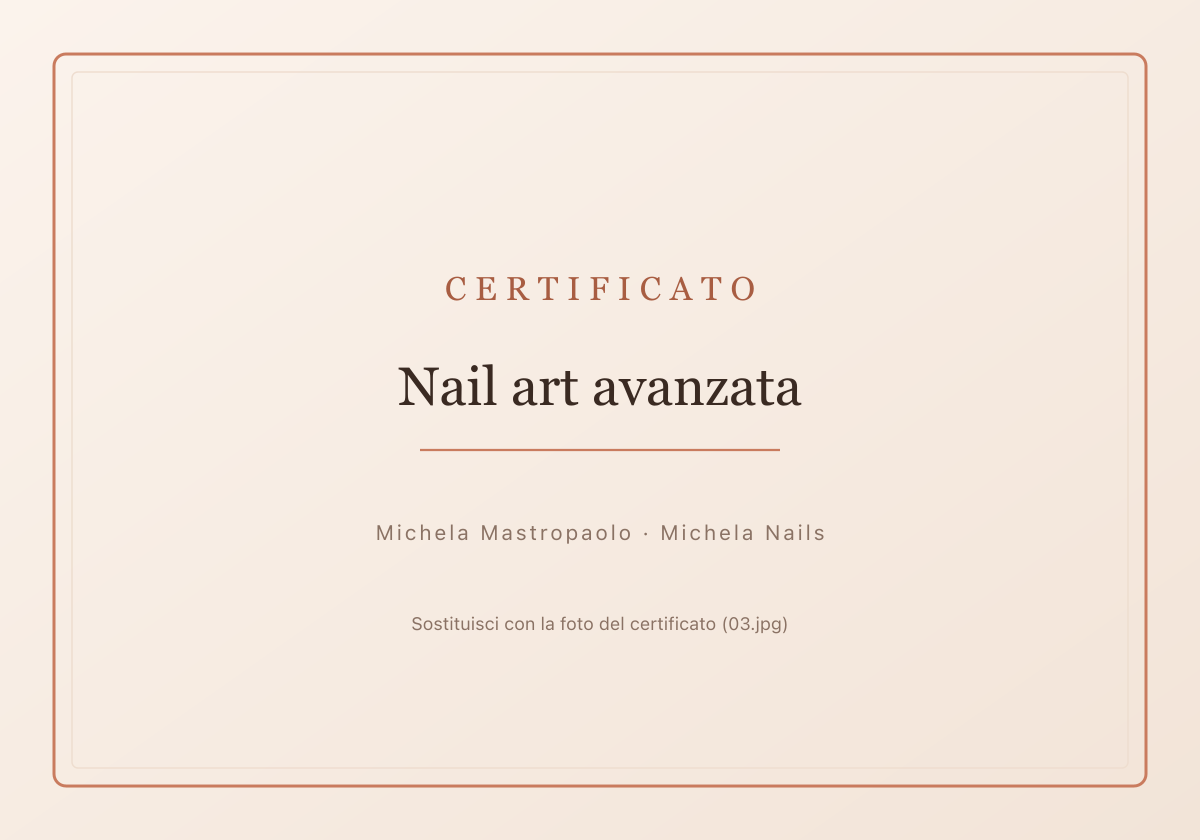 Certificato — Semipermanente